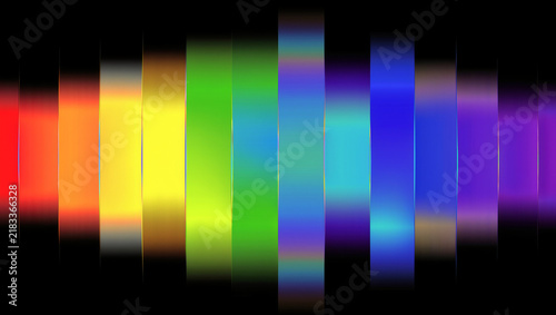 Color Absorption Reflectance Spectrum Scientific Visualization, Educational Digital Art Concept
