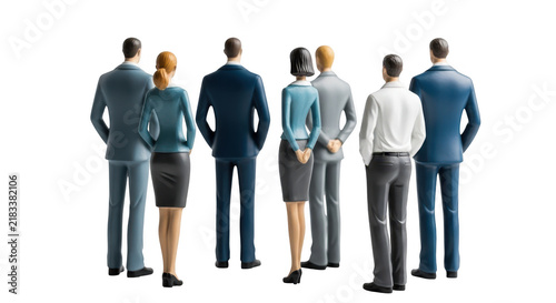 Diverse group of professionals standing together showcasing unity and teamwork in a corporate setting