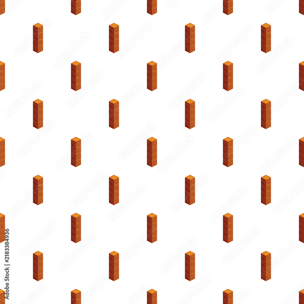 Obraz premium Wood texture creating a seamless pattern of brown timber blocks