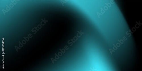 Abstract Dark Cyan Flowing Gradient Background with Soft Turquoise Curved Light.