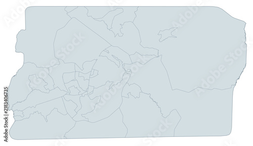Foto Brazil Distrito Federal Administrative Divisions Map