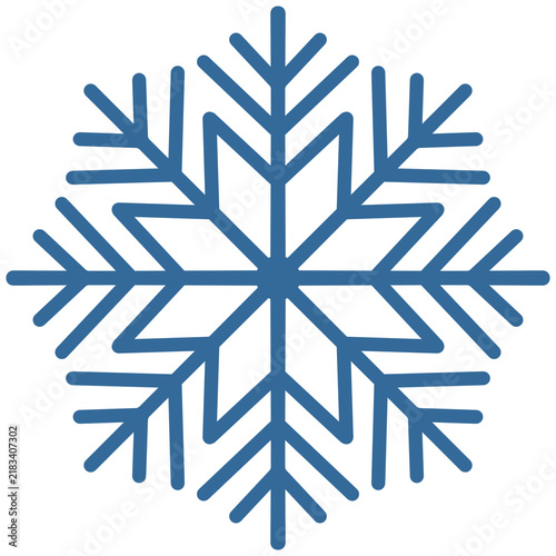 blue snowflake icon illustration 