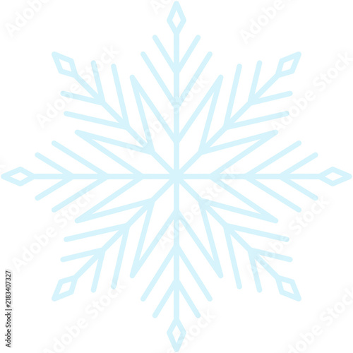 blue snowflake icon illustration 