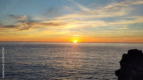 Sunset over the sea, Ilfracombe