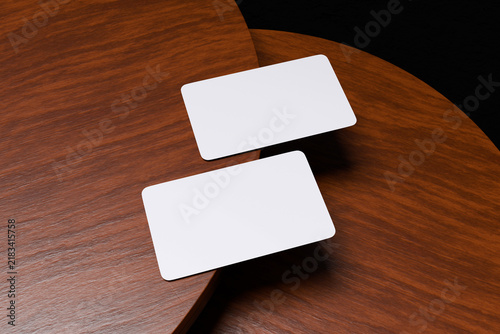 Realistic Business Card Blank