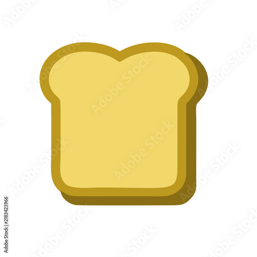 loaf bread color vector illustration