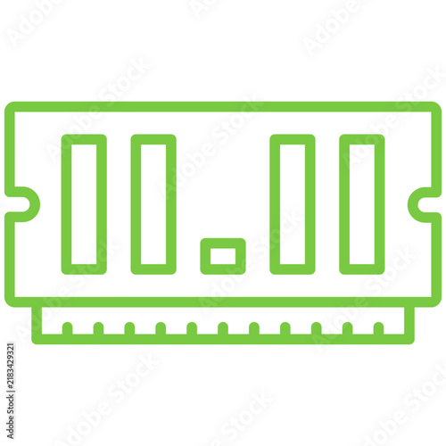Ram Line Icon Style