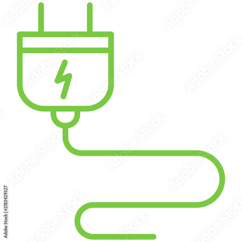Plug Line Icon Style