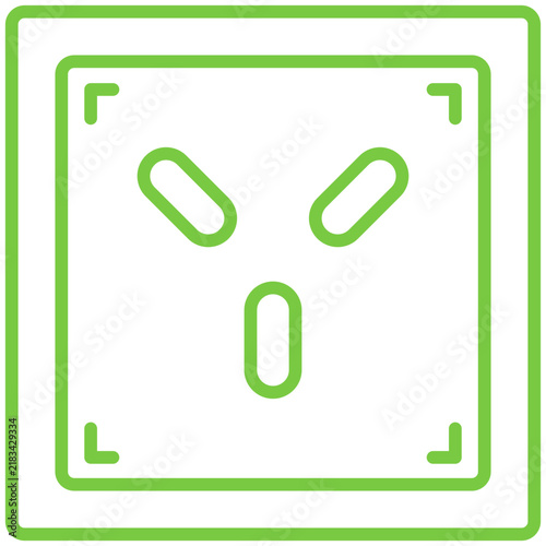 WallSocket Line Icon Style