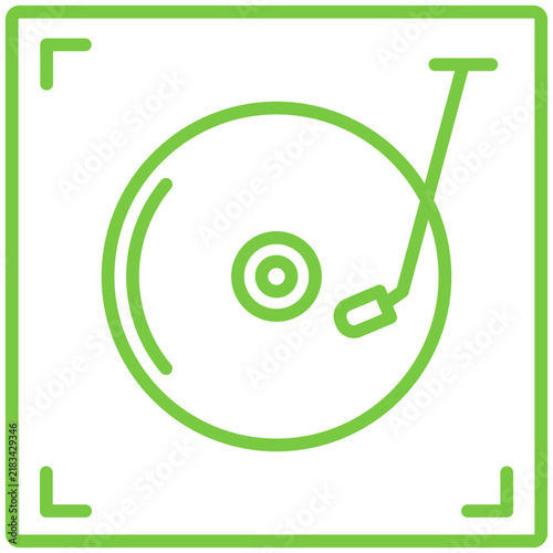 TurnTable Line Icon Style