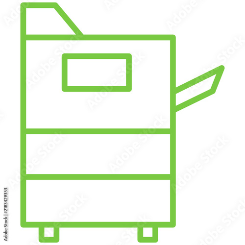 CopyMachine Line Icon Style