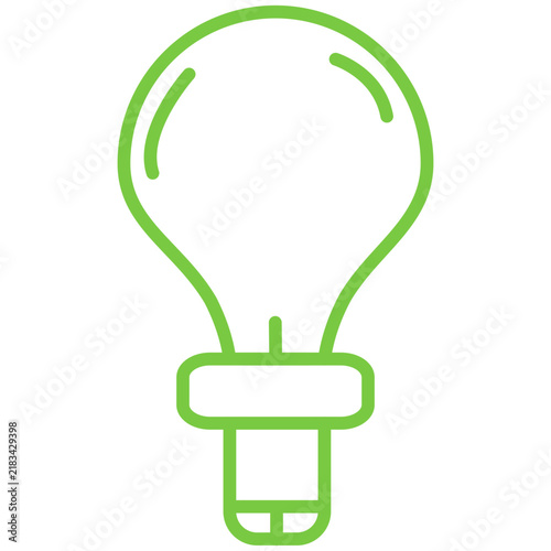 Bulb Line Icon Style