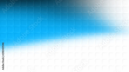 Obraz na płótnie Blue and white cubic glass pattern gradient background
