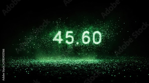 Plakat Digital timer display showing forty five sixty
