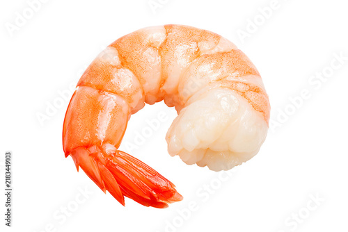 Fresh Peeled Shrimp Portion Isolated on a Transparent Background for Cooking Use
