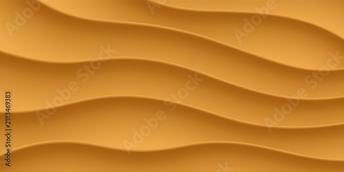 Abstract Yellow geometric background. Neumorphism style