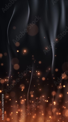 Luxury Looped Background With Embers and Sparks for Social Media