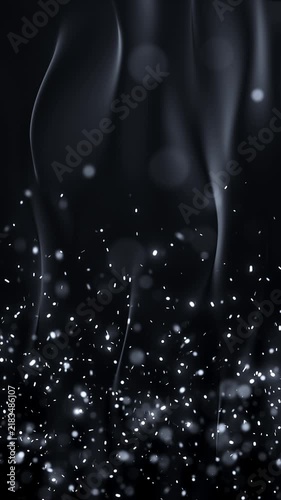 Dark Elegance Background With Floating Sparkling Lights for Social Media Use