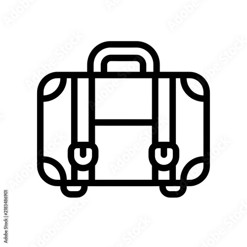 suitcase icon vector illustration