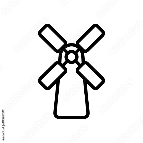 vector illustration of a fan