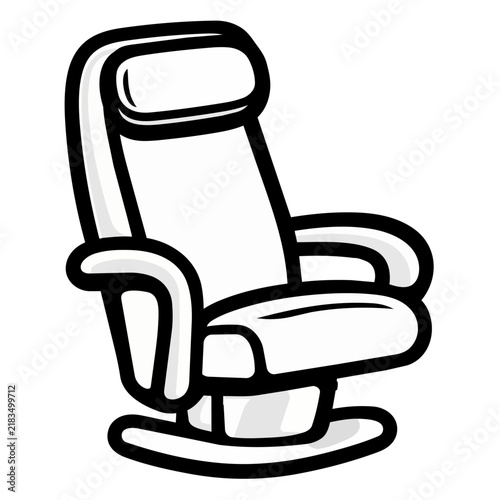Office chair vector icon