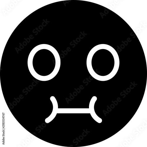 Nauseated Face Emoji Icon, Sick Face Emoji Icon, Feeling Nauseous Emoji Symbol