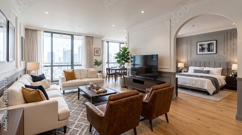 Modern 2BHK Flat Interior Design – Stylish and Contemporary Living Space