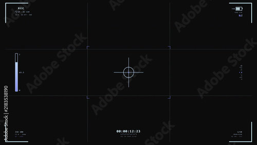 HUD record video player focus animation