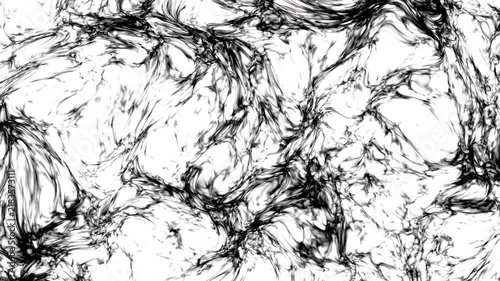 Abstract black ink swirls white background marble fluid smoke texture. elegant monochrome pattern ideal for high-end graphic design and backgrounds.
