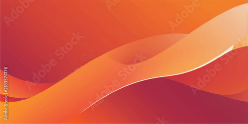 Abstract Red and Yellow Wave Background with Flowing Curves, Gradient Light, Artistic Lines and Dynamic Vector Pattern for Modern Wallpaper and Creative Design Backdrop