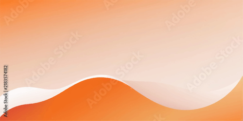 Abstract Orange Vector Background with Flowing Waves, Curved Lines and Desert Landscape Inspired Design for Modern Wallpaper, Illustration and Creative Backdrop