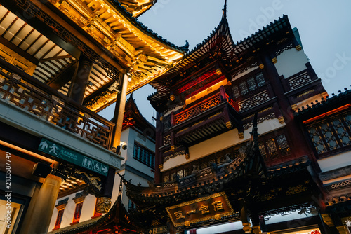 Photography Yuyuan Garden and City God Temple district illuminated at night in Shanghai, China - 4 September 2026