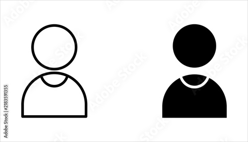User Profile Icon Set. Gender Representations and Professional Identity Symbols. Social Media, Networking, and Communication. Isolated Vector Illustration.