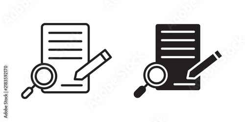 Defining icon flat outline in black