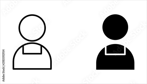 User Profile Icon Set. Gender Representations and Professional Identity Symbols. Social Media, Networking, and Communication. Isolated Vector Illustration.
