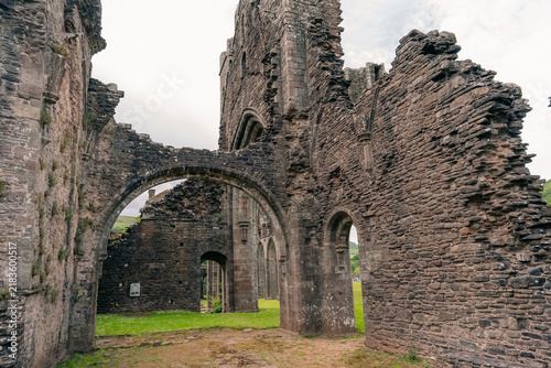 Obraz na płótnie Tintern Abbey medieval Cistercian monastery ruins in Wales, UK - 4 September 2026