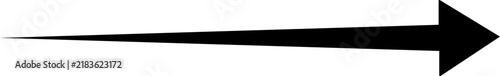 Black Arrow: Sleek Dynamic Directional Pointer Symbol isolated on transparent background
