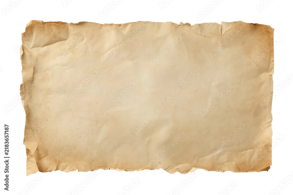 Fototapeta premium Blank Antique Paper with Rough Edges