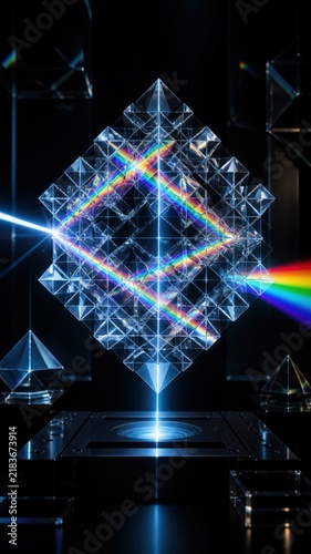 Obraz na płótnie Quantum Lattice Cipher