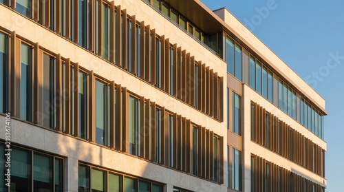 Facade sun fins