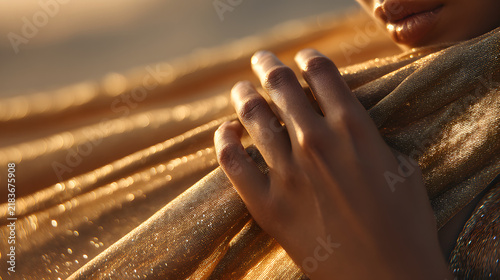 close up of a hand holding a guitar