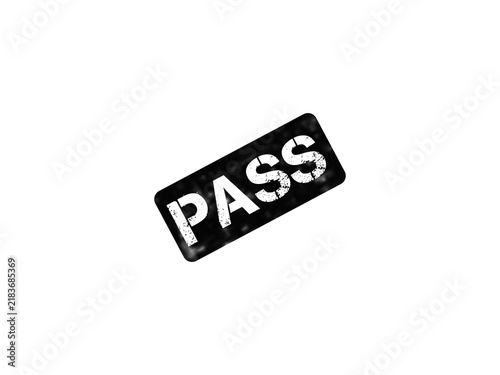 Obraz na płótnie Grunge pass rubber stamp icon
