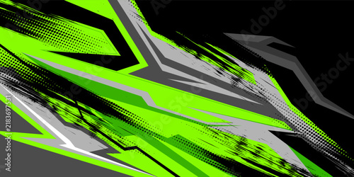 car livery graphic vector. abstract background design for vehicle vinyl wrap and sports car, racing car, rally, and decal