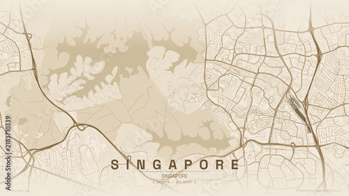 Photography Singapore sandstone map