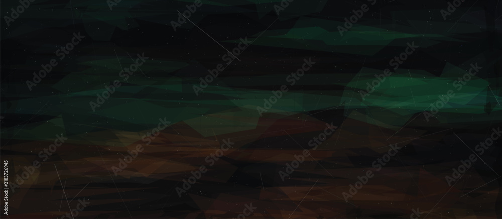 Obraz premium Abstract dark green and brown layered texture pattern Vector