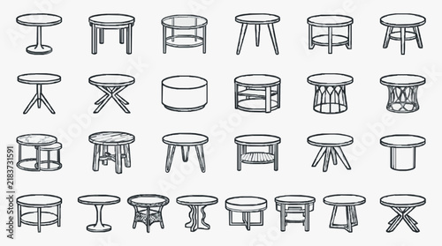Diverse Collection of Small Round Table Designs for Home and Office Decor