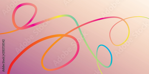 Modern minimalist circular linear illustration
