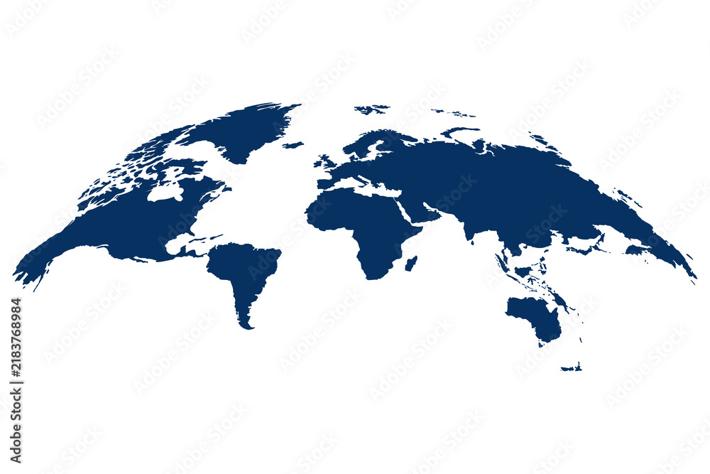Fototapeta premium World map. 3D globe world map. Vector Illustration