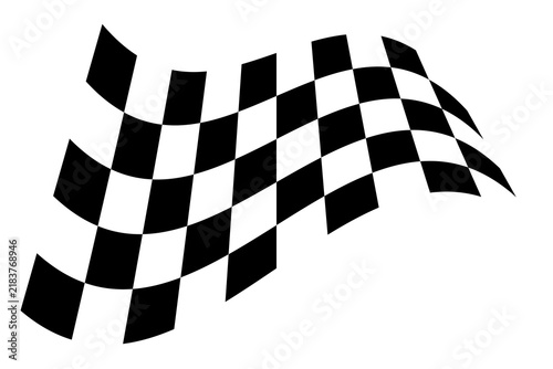 Racing flag. Race flag vector icon. Finishing flag. Vector design illustration