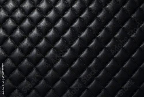 Abstract dark black geometric pattern with diamond shapes and soft light